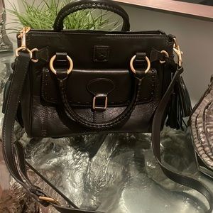 Vintage Dooney & Bourke Black Leather Purse